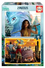 Opakowanie Puzzle 2x48 Raya i ostatni smok G3