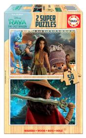 Opakowanie Puzzle 2x50 Raya i ostatni smok (drewniane) G3