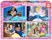 Opakowanie Puzzle 50+80+100+150 Księżniczki z bajek Disneya
