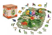 Opakowanie Puzzle drewniane 3D Ptaki tropikalne Tropical birds L