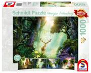 Opakowanie Puzzle PQ 1000 Georgia Fellenberg Jeleń w lesie G3