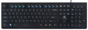Opakowanie REBELTEC PEŁNOWYMIAROWA KLAWIATURA MULTIMEDIALNA ULTRA CIENKA 9MM ZŁĄCZE USB 12 PRZYCISKÓW MULTIMEDIALNYCH KABEL 1,8M SOLID