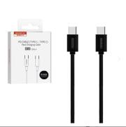 Opakowanie SOMOSTEL KABEL USB TYP-C TYP-C 5A 18W CZARNY 5000MAH POWER DELIVERY 1.2M SMSBT10