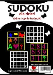 Sudoku dla dzieci. Autor: Wileńska Agnieszka. Dadada.pl Okładka książki Sudoku dla dzieci