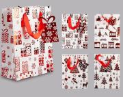 Opakowanie Torba prezentowa świąteczna 23,5x17,5x8 mix