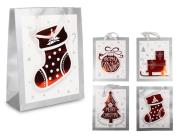 Opakowanie Torba prezentowa świąteczna 3D 32x26x10 mix