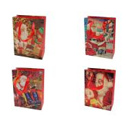 Opakowanie Torba prezentowa świąteczna Brokat 23,5x17,5x8 mix