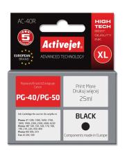 Tusz Activejet AC-40R (zamiennik Canon PG-40; Premium; 25 ml; czarny). Wydawca: Activejet. Dadada.pl Opakowanie Tusz Activejet AC-40R (zamiennik Canon PG-40; Premium; 25 ml; czarny)