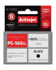 Tusz Activejet AC-560RX (zamiennik Canon PG-560XL; Supreme; 22ml; czarny). Wydawca: Activejet. Dadada.pl Opakowanie Tusz Activejet AC-560RX (zamiennik Canon PG-560XL; Supreme; 22ml; czarny)