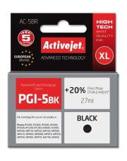 Tusz Activejet AC-5BR (zamiennik Canon PGI-5BK; Premium; 27 ml; czarny). Wydawca: Activejet. Dadada.pl Opakowanie Tusz Activejet AC-5BR (zamiennik Canon PGI-5BK; Premium; 27 ml; czarny)