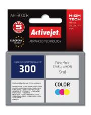 Tusz Activejet AH-300CR (zamiennik HP 300 CC643EE; Premium; 9 ml; kolor). Wydawca: Activejet. Dadada.pl Opakowanie Tusz Activejet AH-300CR (zamiennik HP 300 CC643EE; Premium; 9 ml; kolor)