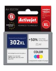 Tusz Activejet AH-302CRX (zamiennik HP 302XL F6U67AE; Premium; 21 ml; kolor). Wydawca: Activejet. Dadada.pl Opakowanie Tusz Activejet AH-302CRX (zamiennik HP 302XL F6U67AE; Premium; 21 ml; kolor)