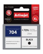 Tusz Activejet AH-704BR (zamiennik HP 704 CN692AE; Premium; 20 ml; czarny). Wydawca: Activejet. Dadada.pl Opakowanie Tusz Activejet AH-704BR (zamiennik HP 704 CN692AE; Premium; 20 ml; czarny)
