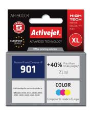 Tusz Activejet AH-901CR (zamiennik HP 901 CC656AE; Premium; 21 ml; kolor). Wydawca: Activejet. Dadada.pl Opakowanie Tusz Activejet AH-901CR (zamiennik HP 901 CC656AE; Premium; 21 ml; kolor)