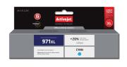 Tusz Activejet AH-971CRX (zamiennik HP 971XL CN626AE; Premium; 100 ml; niebieski). Wydawca: Activejet. Dadada.pl Opakowanie Tusz Activejet AH-971CRX (zamiennik HP 971XL CN626AE; Premium; 100 ml; niebieski)