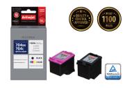 Tusz Activejet AH-M704RX (zamiennik HP 704 CN692AE, CN693AE; Premium; 1 x 20 ml, 1 x 21 ml; czarny, kolor). Wydawca: Activejet. Dadada.pl Opakowanie Tusz Activejet AH-M704RX (zamiennik HP 704 CN692AE, CN693AE; Premium; 1 x 20 ml, 1 x 21 ml; czarny, kolor)