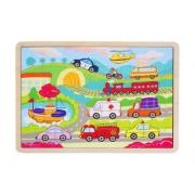 Układanka puzzle pojazdy. Wydawca: Brimarex. Dadada.pl Opakowanie Układanka puzzle pojazdy