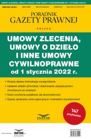 Okładka książki Umowy zlecenia, umowy.. od 1 stycznia 2022