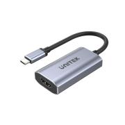 UNITEK ADAPTER USB-C - HDMI 2.1, 8K, ALU, 15CM. Wydawca: Unitek. Dadada.pl Opakowanie UNITEK ADAPTER USB-C - HDMI 2.1, 8K, ALU, 15CM