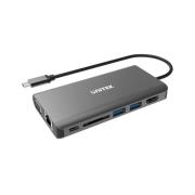 UNITEK HUB 8W1 USB3.1 TYP-C, PD 100W, D1019A. Wydawca: Unitek. Dadada.pl Opakowanie UNITEK HUB 8W1 USB3.1 TYP-C, PD 100W, D1019A