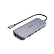 UNITEK HUB USB-C 3XUSB 3.1, PD, HDMI, SD, VGA RJ45. Wydawca: Unitek. Dadada.pl Opakowanie UNITEK HUB USB-C 3XUSB 3.1, PD, HDMI, SD, VGA RJ45