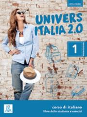 UniversItalia 2.0 A1/A2 podręcznik + ćwiczenia + 2 CD. Autor: Piotti Danila, de Savorgnani Giulia, Carrara Elena. Dadada.pl Okładka książki UniversItalia 2.0 A1/A2 podręcznik + ćwiczenia + 2 CD