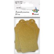 Opakowanie Zawieszka prezentowa kartonowa kreda 45x75mm 10szt