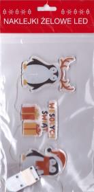 Opakowanie Żelowe naklejki dekoracyjne LED - BN Wesołych...