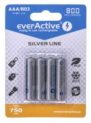 Zestaw akumulatorków everActive EVHRL03-800 (800mAh ; Ni-MH LSD). Wydawca: everActive. Dadada.pl Opakowanie Zestaw akumulatorków everActive EVHRL03-800 (800mAh ; Ni-MH LSD)