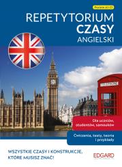 Angielski. Czasy. Repetytorium. Autor: Cieślak Ewelina, Marcin Frankiewicz. Dadada.pl Okładka książki Angielski. Czasy. Repetytorium