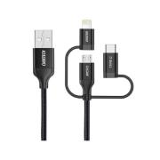 CHOETECH KABEL 3W1 USB A -> LIGHTNING/MICRO USB/USB-C 1.2M MFI CERTIFIED NYLONOWY IP0030. Autor: Irena Brignull. Dadada.pl Okładka książki CHOETECH KABEL 3W1 USB A -> LIGHTNING/MICRO USB/USB-C 1.2M MFI CERTIFIED NYLONOWY IP0030