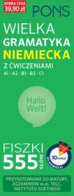 Okładka książki Fiszki 555 Wielka gramatyk niemiecka z ćw. A1/B2