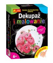 Opakowanie Handmade - Dekupaż i malowanie. Kwitnące róże