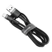 Okładka książki Kabel Baseus CALKLF-CG1 (Lightning M - USB 2.0 M; 2m; kolor szaro-czarny)