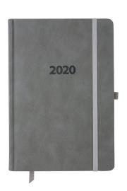 Opakowanie Kalendarz 2020 A5 dzienny Lux Registry szary