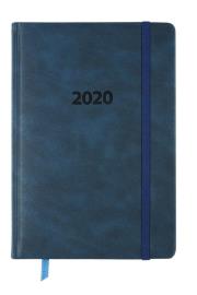 Opakowanie Kalendarz 2020 książkowy A5 tygodniowy Lux granatowy