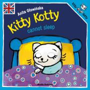 Kitty Kotty cannot sleep. Autor: Anita Głowińska. Dadada.pl Okładka książki Kitty Kotty cannot sleep