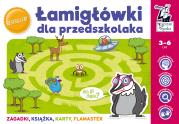 Łamigłówki dla przedszkolaka.. Autor: Natalia Minge, Krzysztof Minge, Monika Sobkowiak. Dadada.pl Okładka książki Łamigłówki dla przedszkolaka.