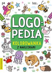 Okładka książki Logopedia. Kolorowanka z naklejkami 4