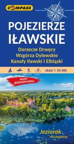 Mapa - Pojezierze Iławskie 1:50 000. Autor:   Praca zbiorowa. Dadada.pl Okładka książki Mapa - Pojezierze Iławskie 1:50 000