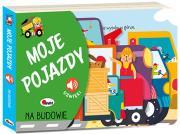 Moje pojazdy Na budowie. Autor: Wójcik Elżbieta. Dadada.pl Okładka książki Moje pojazdy Na budowie