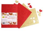 Opakowanie Naklejki Serca brokatowe A5/5K mix HAPPY COLOR