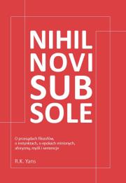 Okładka książki Nihil novi sub sole