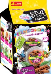 Opakowanie Peeling do ciała & sól do kapieli. Kawa z cynamon.