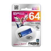 Okładka książki Pendrive Silicon Power Touch-835 64GB USB 2.0 Niebieski