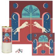 Puzzle 1000 - Leaping Leopards. Wydawca: Designworks Ink. Dadada.pl Opakowanie Puzzle 1000 - Leaping Leopards