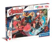Opakowanie Puzzle 104 Brokat The Avengers
