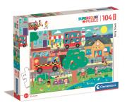 Opakowanie Puzzle 104 Maxi Super Kolor Busy Town