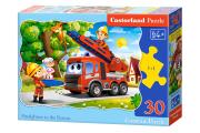 Opakowanie Puzzle 30 Firefighters to the Rescue CASTOR
