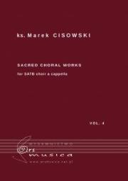 Okładka książki Sacred Choral Works Vol. 4 na czterogłosowy...